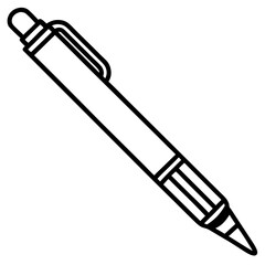 vector illustration of a pen