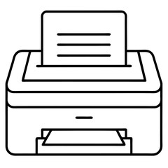 printer icon vector illustration