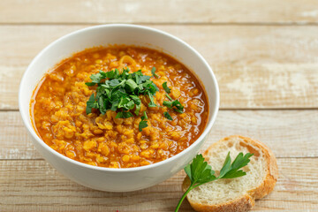 spicy vegan lentil soup