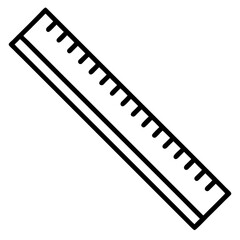vector illustration of a ruler