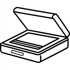 illustration of a printer with clipping path