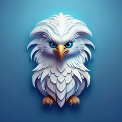 Obraz premium Cartoon Griffin character design suitable for kids with a playful and friendly appearance