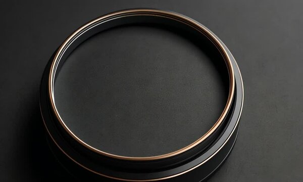 black background for showcasing cosmetic product