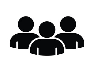 3 people icon vector
