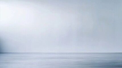 Fototapeta premium Empty minimalist room with gray wall and floor.