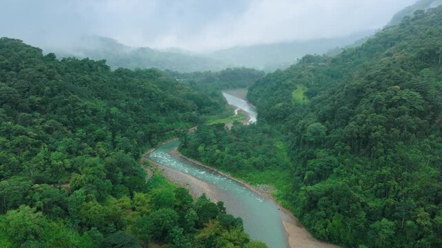 Experience the exhilarating thrill of river rafting in the stunning landscapes of Costa Rica while soaking in breathtaking aerial viewpoints of the scenery