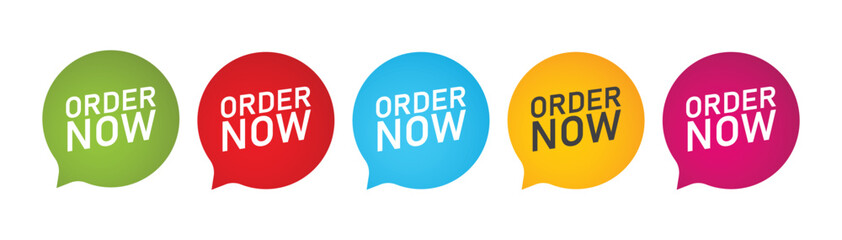 order now star vector icon set
