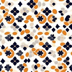 This design showcases intricate geometric shapes in rich contrasting colors, highlighting cultural artistry