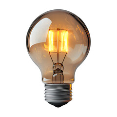 Glowing Vintage Edison Light Bulb Filament Warm Light old idea gold dark retro glass amber bright   