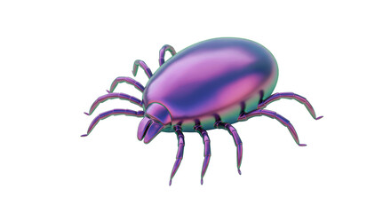 Isolated Insect with Many Legs