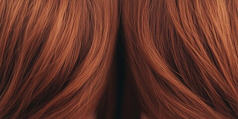 Fototapeta premium Copper Red Auburn Hair Texture and Color Close Up with Warm and Vibrant Tones Abstract Fine Art