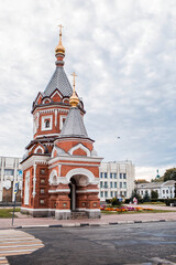 Russia, Yaroslavl city. Alexander Nevsky Chapel, Andropova Street, Golden Ring.