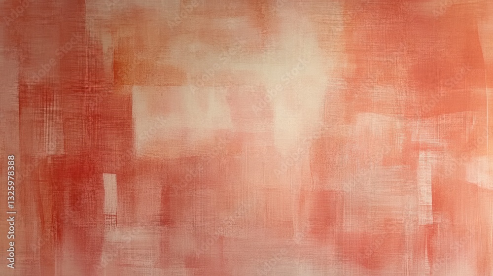 Leinwandbilder soft pencil strokes blend in muted coral hues creating a serene abstract composition on canvas