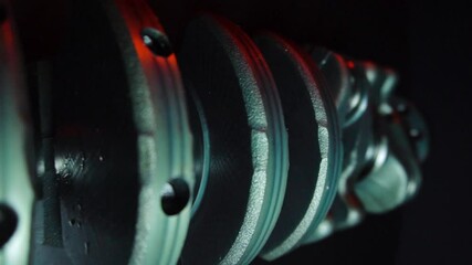 sports car engine repair new crankshaft for turbocharged six-cylinder in-line engine