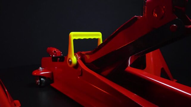 tuned new parts jack with stands red for lifting and repairing sports cars drift rally drag racing