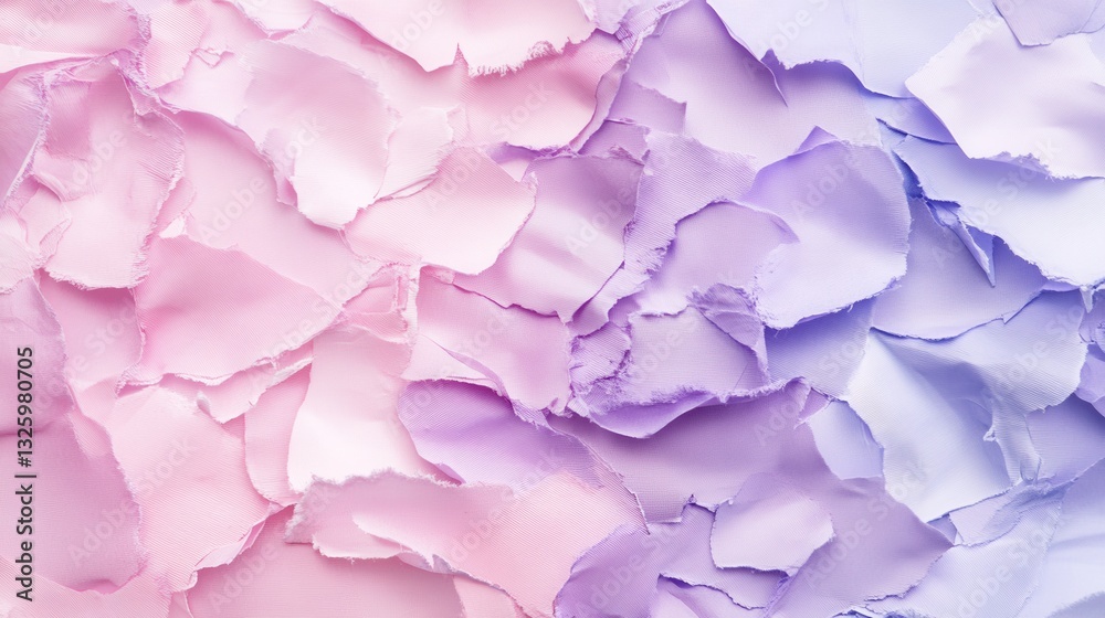 Poster Pastel lavender and pink torn blotches create a soft textured background for creative projects and design inspirations
