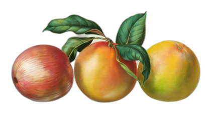 Realistic illustration of fresh, ripe stock, emphasizing its smooth texture and vibrant color, against a clean white background for a fresh and minimalistic aesthetic.