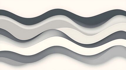 Fototapeta premium Abstract gray waves for modern background design
