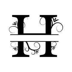 H Letter Monogram