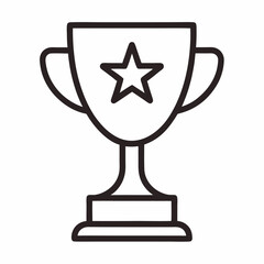 gold cup with a trophy