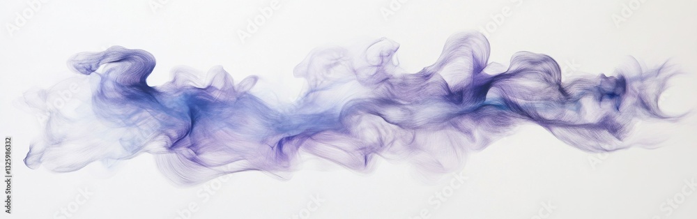 Aufkleber Dynamic abstract pencil strokes create a soft wash of pale hues in flowing patterns across a blank canvas