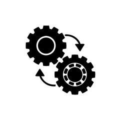 creative details seo optimization workflow icon vector illustration