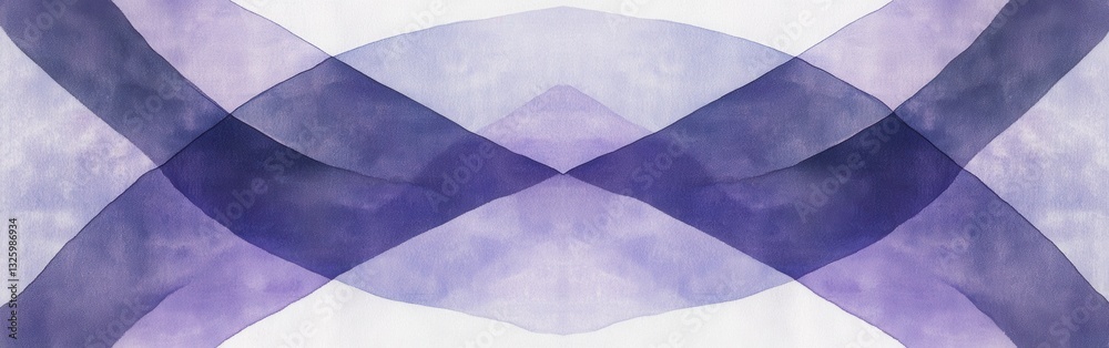 Aufkleber Abstract pencil strokes create a soothing lavender design with soft curves and gentle transitions reflecting tranquility and creativity
