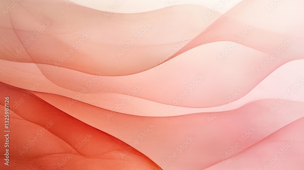 Fototapete Abstract pencil strokes create a soft composition with smooth curves and gentle hues reflecting tranquility and elegance