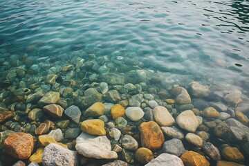 stones in water, Generative AI