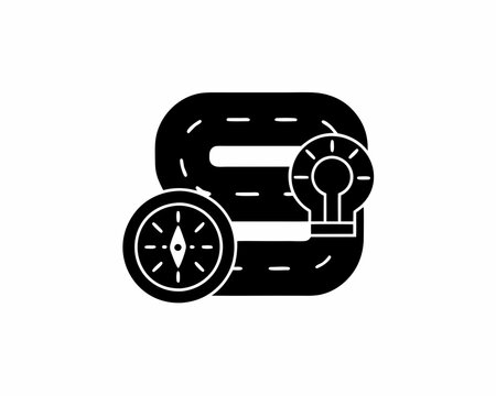 creative details project-roadmap icon vector illustration