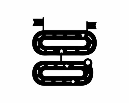 creative details project-roadmap icon vector illustration