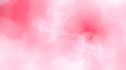 Fototapeta premium A soft pink background with a watercolor-like texture and a burst of deeper pink light.