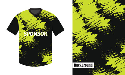 Sublimation soccer football sport jersey pattern and design black and yellow t shirt cricket cycling basketball volleyball player jersey