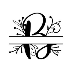 B Letter Monogram