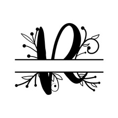 R Letter Monogram