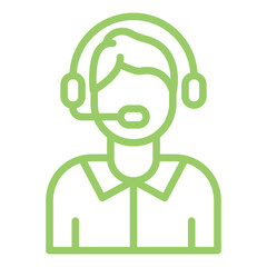 Vector Design Call Center Icon Style
