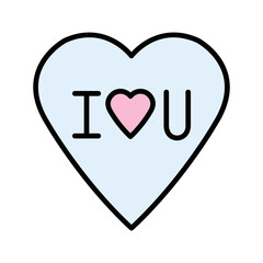 I Love You Vector Icon