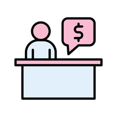 Fundraising Officer Vector Icon