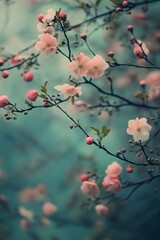 cherry blossom, Generative AI	