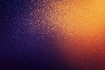 Golden Dust Against a Purple Horizon