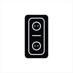Fototapeta premium Icon Multi Port Electric Socket for Home and Office