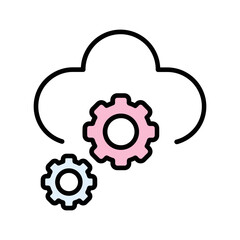 Cloud Orchestration Vector Icon