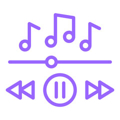 Vector Design Music Icon Style