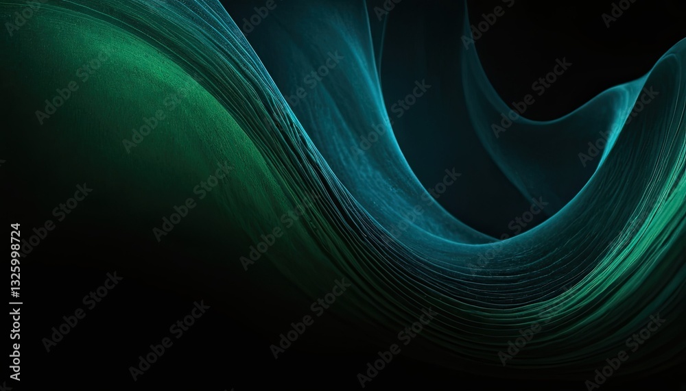 Poster 3d render of an abstract digital background with flowing cyber lines 1