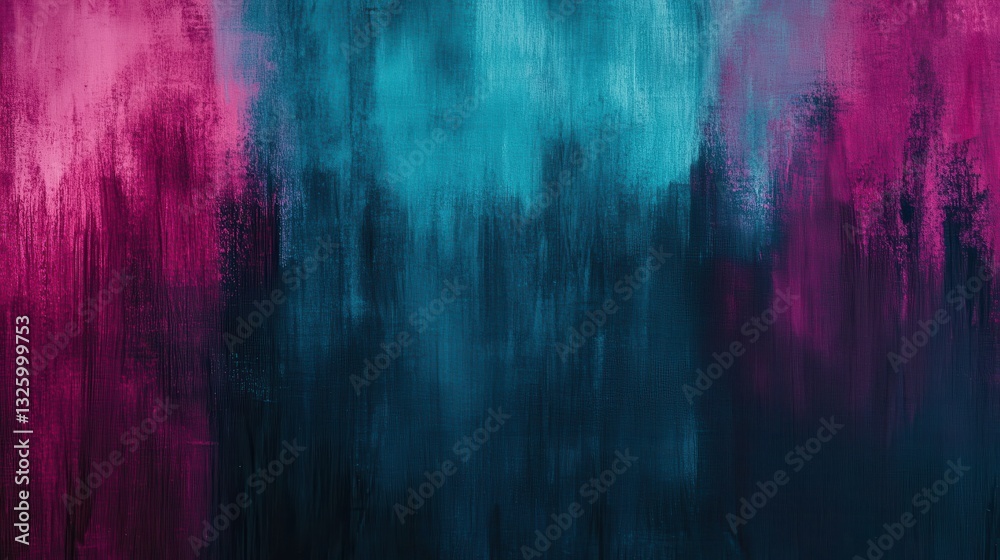 Poster minimalist abstract blur with vertical lines in soothing shades of blue and pink, creating a tranqui
