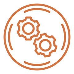 Vector Design Cogwheel Icon Style