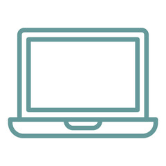 Vector Design Laptop Icon Style