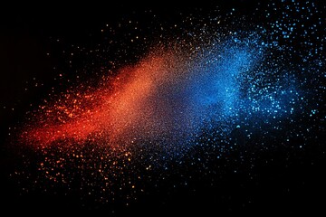 Red and Blue Splatter of Cosmic Dust