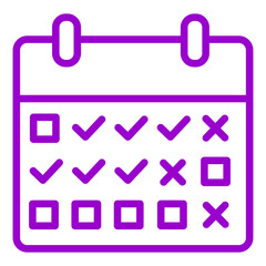 Vector Design Schedule Icon Style