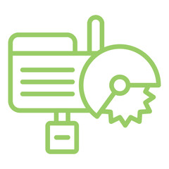 Concrete Saw Vector Design Icon Style